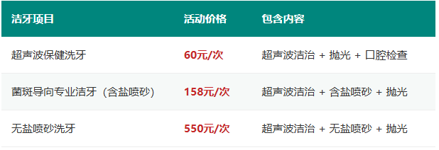 深圳洗牙价格